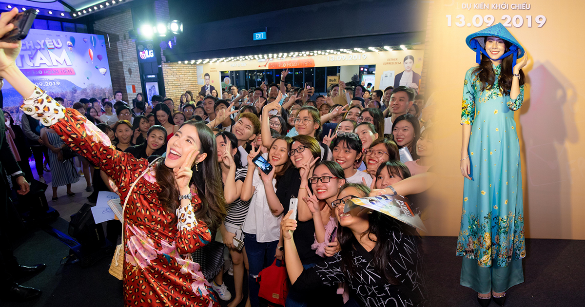 Diễn viên người Thái Esther Supreeleela diện áo dài, nói tiếng Việt tại họp báo Thách yêu 2 năm