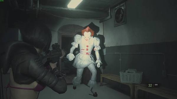Cơn ác mộng Pennywise lạc trôi sang Raccoon City trong Resident Evil 2 Remake