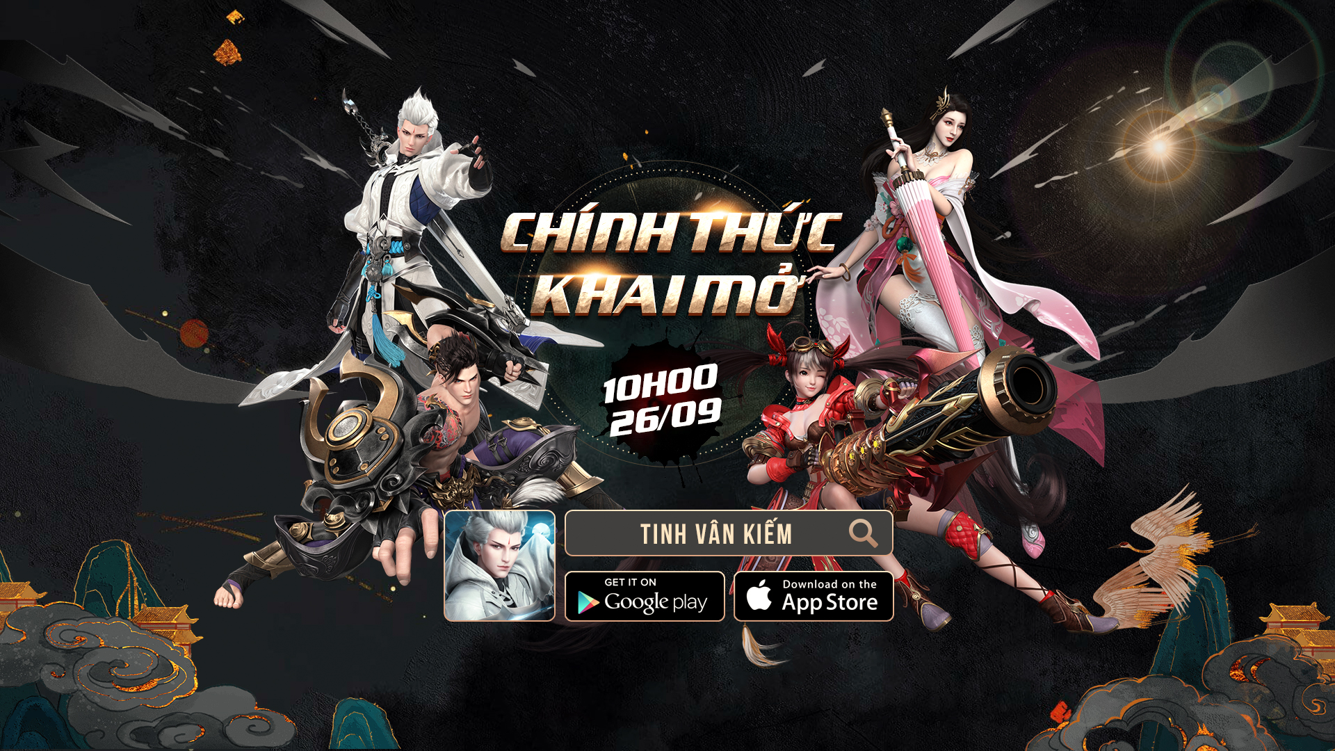 Tinh Vân Kiếm Mobile: Tuyệt tác võ lâm tiên hiệp – PK cực mạnh chính thức ra mắt với hàng loạt Giftcode hấp dẫn