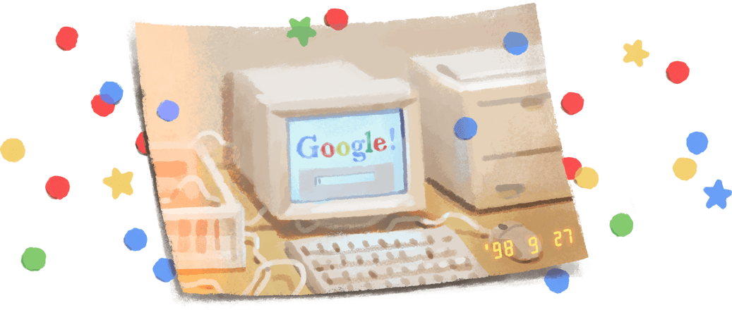 Lịch sử Google với Google Doodle được thông báo kỷ niệm 21 năm ngày  thành lập
