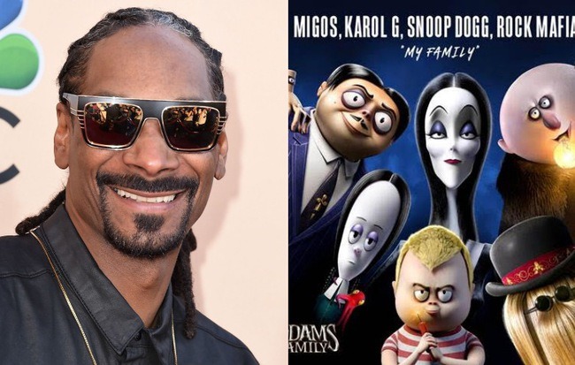 Hậu hợp tác với Sơn Tùng MTP, Snoop Dogg ra nhạc gây nghiện trong phim hoạt hình - Gia đình Addams