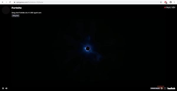 Hàng triệu game thủ Fortnite đang phải nhìn vào lỗ đen bí ẩn