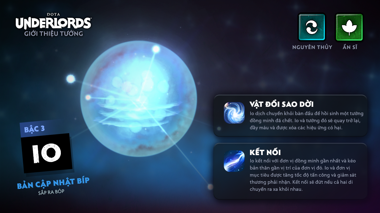 Dota Underlords - Cập nhật mới thêm vào IO có khả năng hồi sinh quân cờ đã chết