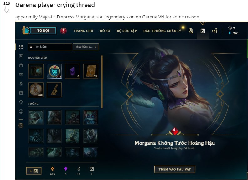 LMHT: Game thủ phát hiện nhiều trang phục bị nâng từ Sử Thi lên Huyền Thoại