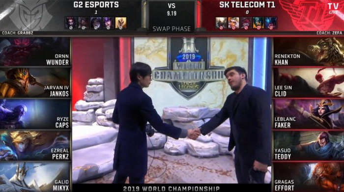 CKTG 2019: SKT T1 bối rối trước G2 và thất bại trước tấm vé Chung Kết Thế Giới