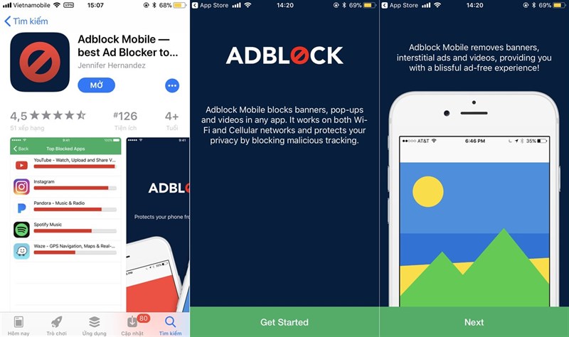 Ứng dụng Adblock Mobile: Ứng dụng chặn chương trình quảng cáo trên thiết bị iOS 