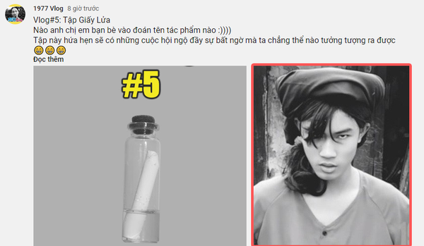 1977 Vlog chuẩn bị ra video mới với chi tiết cực kỳ hại não: Một cục phấn 3 chìm 7 nổi