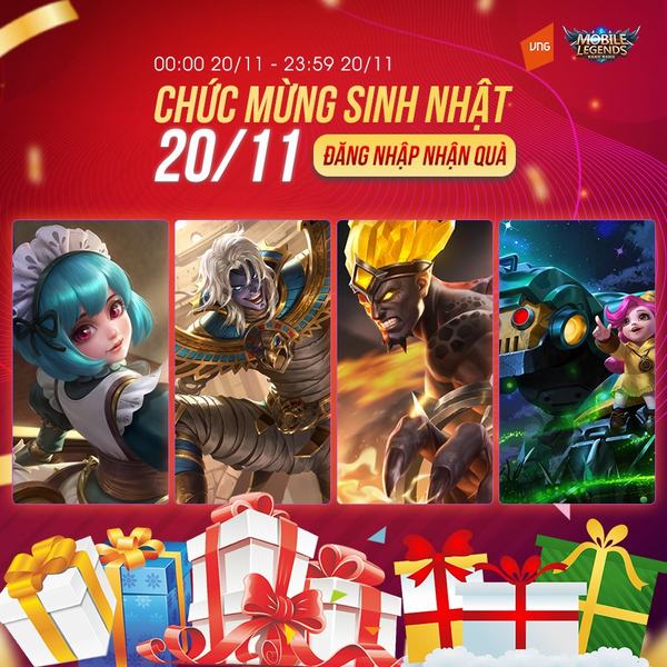 Cộng đồng chúc mừng sinh nhật Mobile Legends: Bang Bang VNG