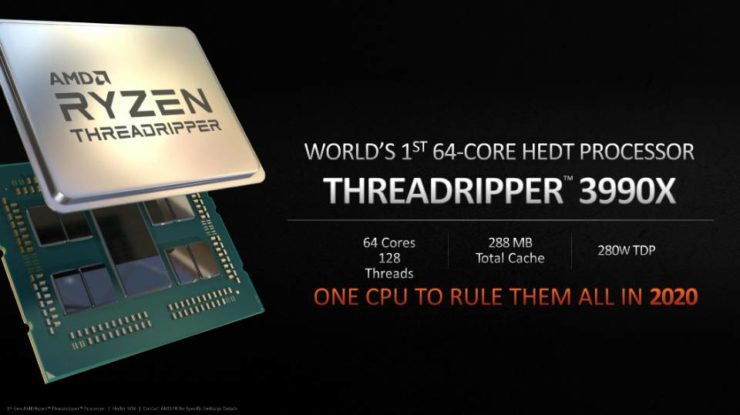 Quái vật AMD Ryzen Threadripper 3990X 64 lõi và 128 luồng, ấn định ngày ra mắt