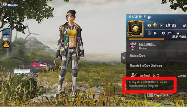 Tài khoản top 1 PUBG Mobile châu Á công khai sử dụng hack/cheat khiến game thủ hoảng hồn