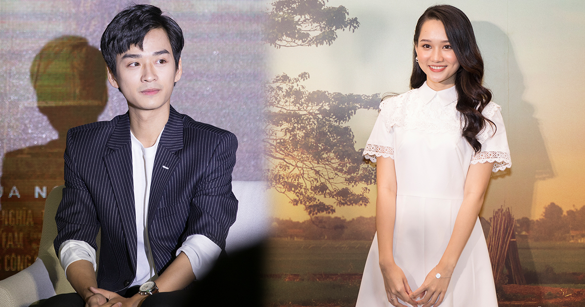 Nữ chính Mắt Biếc đẹp "đốn tim" bên bạn diễn tại họp báo công bố dự án