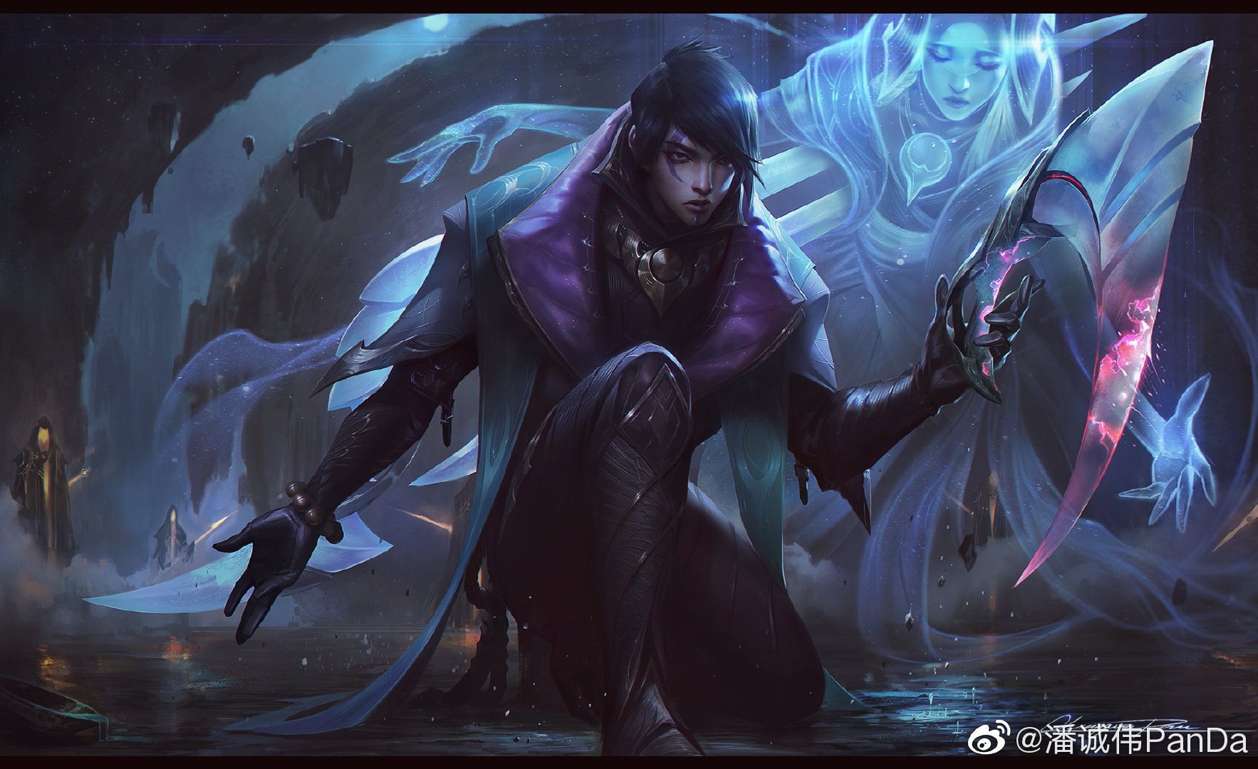 LMHT: Tìm hiểu quá trình tạo nên hình nền của Song Nguyệt Chiến Binh Aphelios