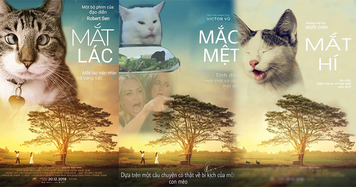 Xuất hiện trên poster phim, các boss tranh spotlight với nữ chính Mắt Biếc