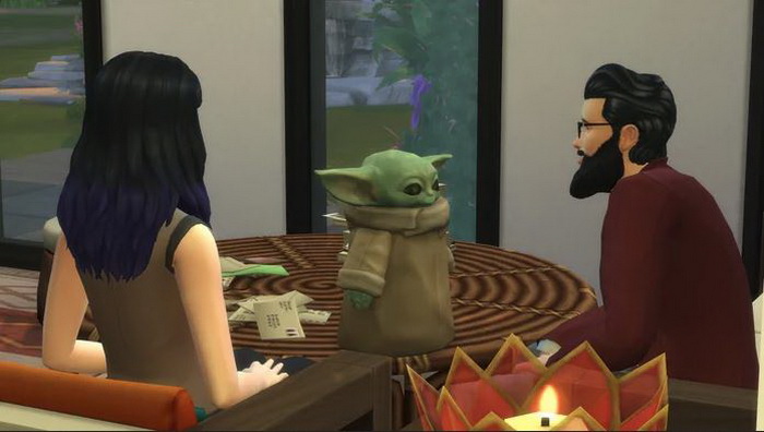 Meme Baby Yoda chuyển sinh sang game đầu tiên mà không ai nghĩ tới - The Sims 4