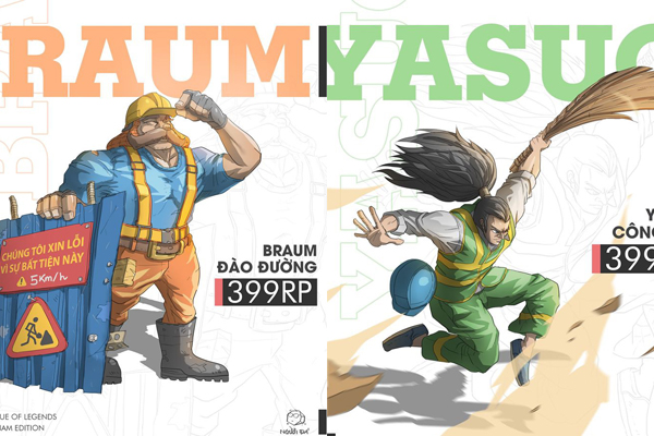 Choáng váng với bộ skin LMHT đậm chất Việt Nam của những tướng hot như Yasuo, Lee Sin