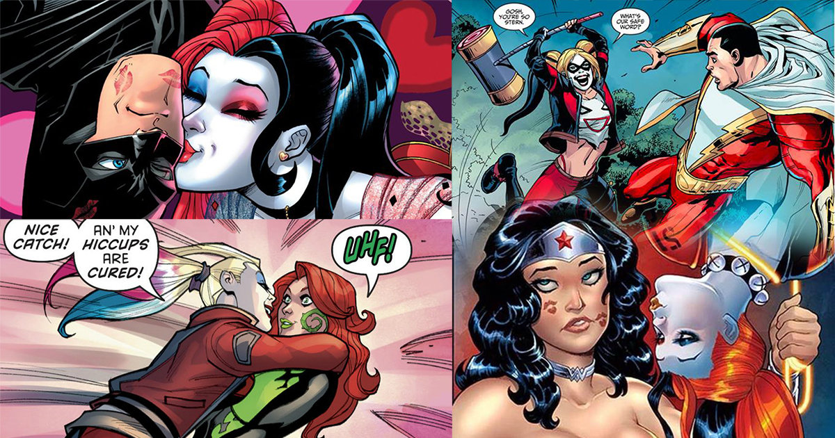 Harley Quinn và những mối tình ngang trái không ngờ với các anh hùng DC 