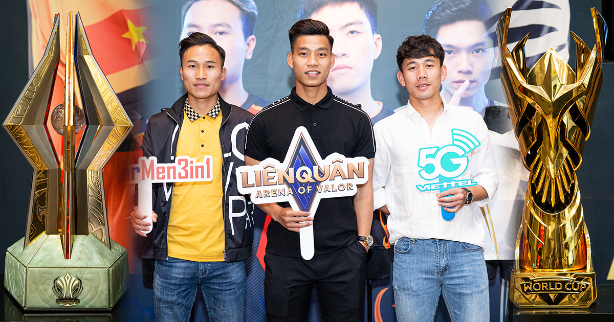 Người hùng U23 Văn Thanh góp mặt cùng đồng đội tại họp báo công bố giải đấu Liên Quân Mobile