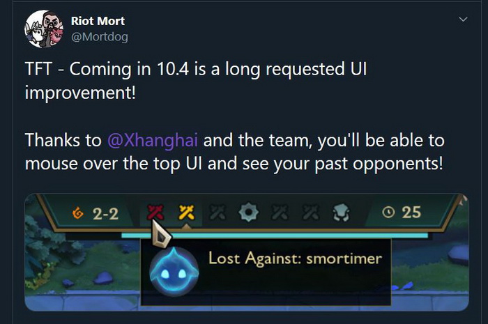 Đấu Trường Chân Lý: Bản 10.4 sẽ tiếp tục nâng cấp giao diện cho phép xem đối thủ trước đó