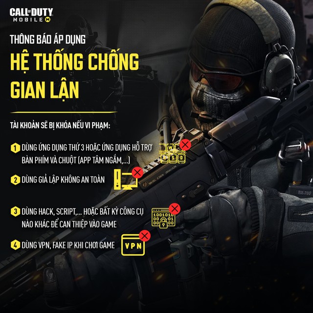 Call of Duty Mobile Việt Nam công bố phương thức chống hack và phản ứng của game thủ Việt