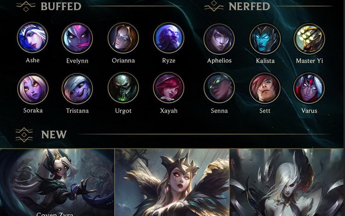 LMHT: Chi tiết bản cập nhật 10.8 - Nerf nặng Aphelios và làm mới kinh nghiệm từ Rừng