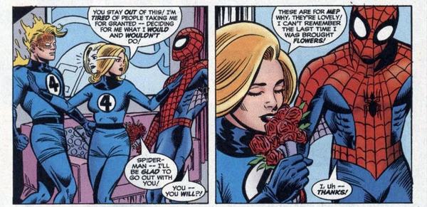 Bạn có biết: Spider-Man thực tế đã từng hẹn hò với cả Invisible Woman
