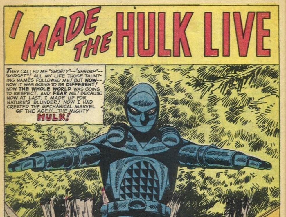 Có thể bạn chưa biết: The Hulk đầu tiên của truyện tranh Marvel là một cỗ máy