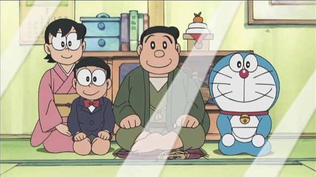 Liệu ông bà Nobi có xem Doraemon như một thành viên trong gia đình hay chỉ là một con mèo máy màu xanh?