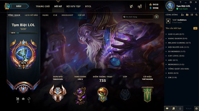 Chủ tài khoản LMHT khủng nhất Việt Nam tuyên bố nghỉ game, lý do chỉ vì cái tên ingame