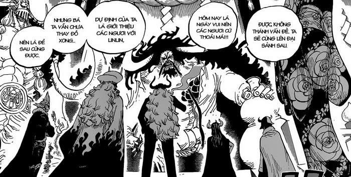 Dự đoán spoiler One Piece chap 980: Con trai của Kaido lộ diện, Luffy náo loạn tại bữa tiệc