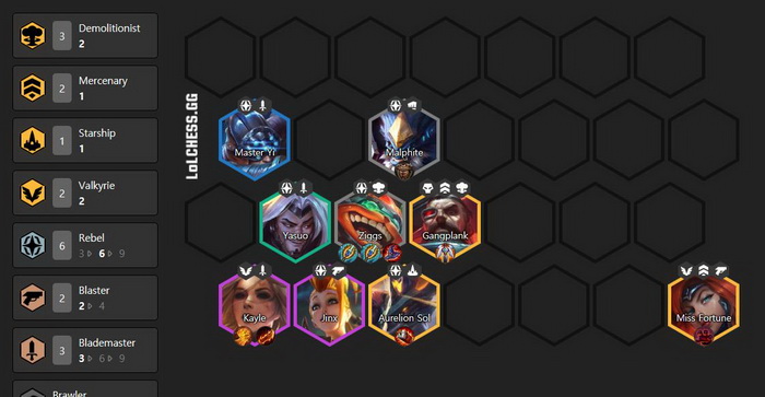 Đấu Trường Chân Lý: Hướng dẫn đội hình Ziggs mạnh nhất meta 10.10 với full bom choáng