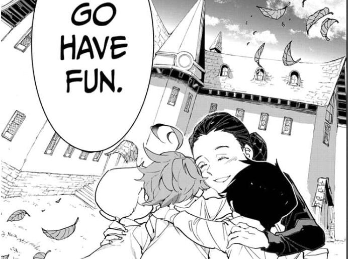 Spoiler The Promised Neverland chap 178: Đi đến thế giới loài người