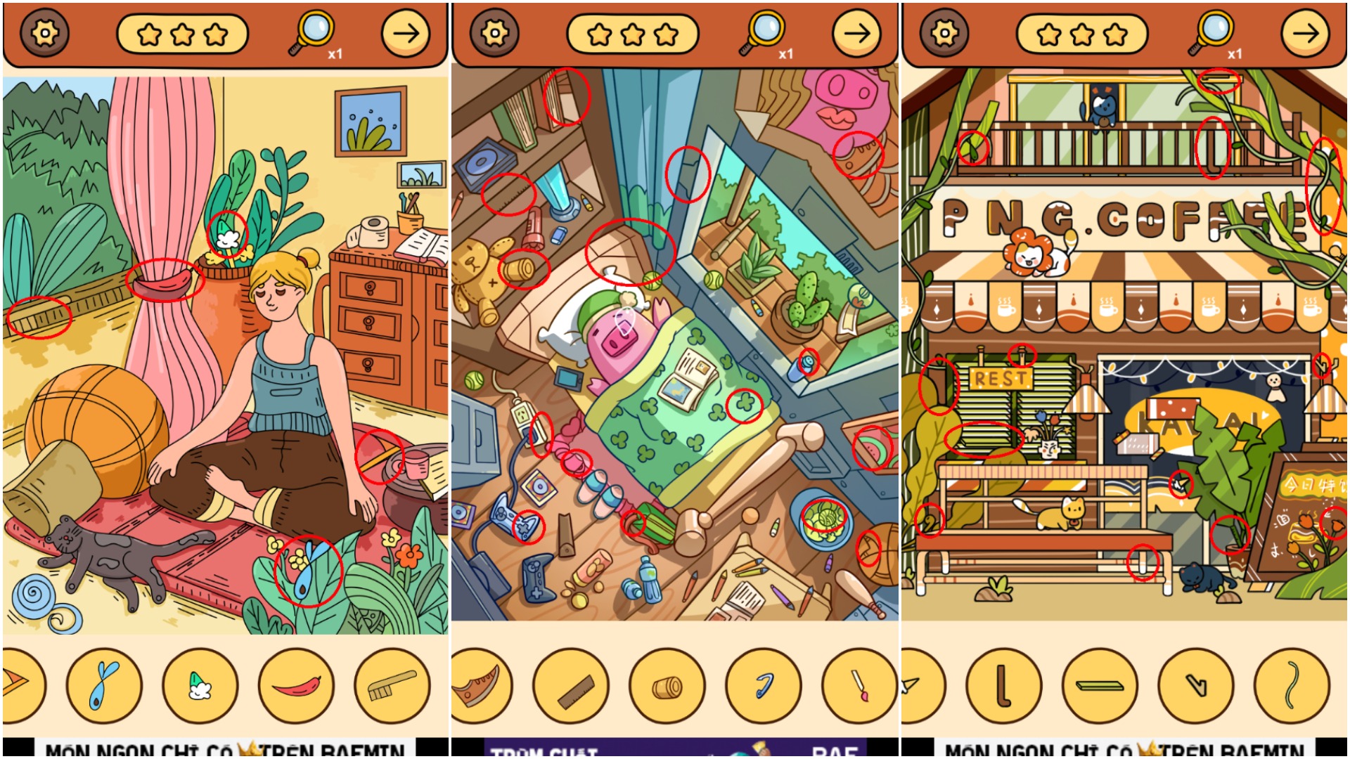 Hướng dẫn chi tiết đáp án FInd Out từ cấp 1 đến cấp 11 cực đơn giản