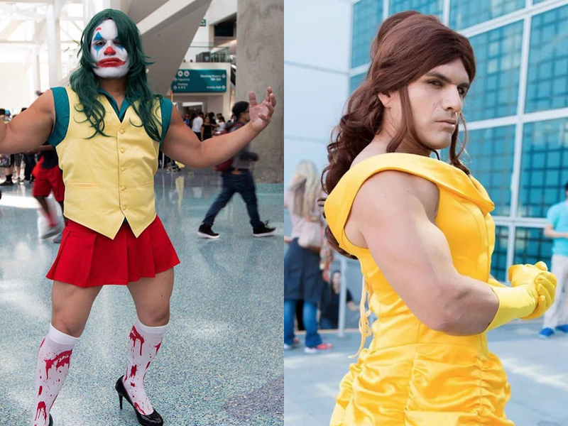 Hài hước anh chàng cơ bắp cuồn cuộn nhưng chỉ thích cosplay nhân vật nữ