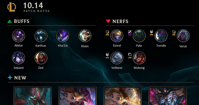 LMHT: Chi tiết bản cập nhật 10.14 chính thức- Varus Ezreal và Pyke tiếp tục ăn nerf