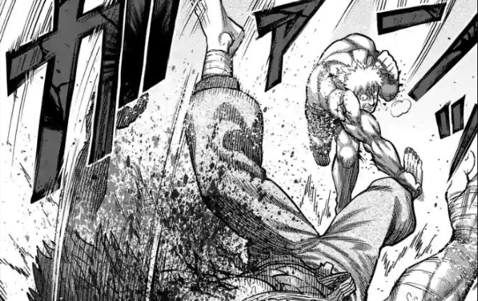 Spoiler Kengan Omega chap 69: Rihito quật nát người Hayabusa."Nhẫn Giả" chơi xấu hạ độc đối thủ!