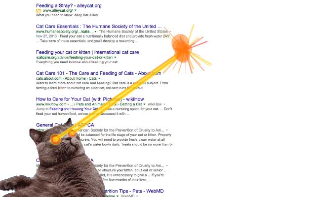 Hướng dẫn triệu hồi mèo bắn laser ngay trên trình duyệt Chrome của bạn