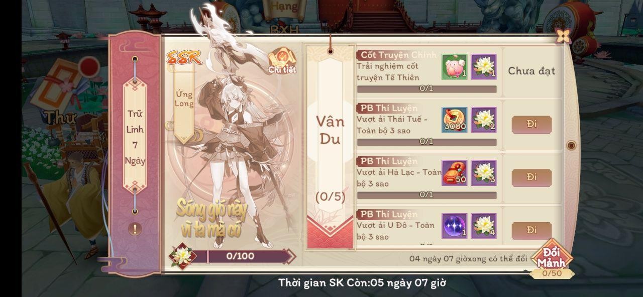 Vân Mộng Tứ Thời Ca: Hướng Dẫn Tham Gia Trữ Linh 7 Ngày