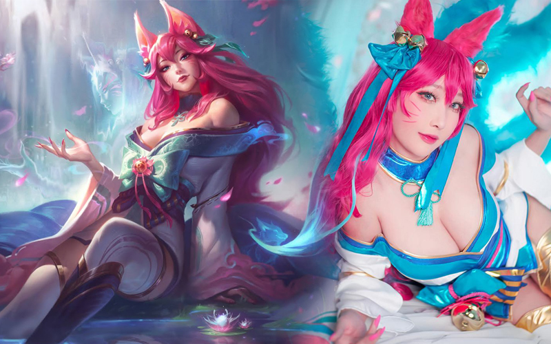 LMHT: Ngắm nhìn bộ Cosplay Ahri Chiêu Hồn Thiên Hồ cực gợi cảm và căng tràn sức sống