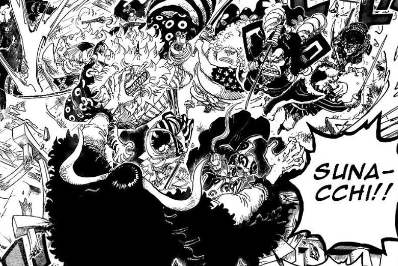 Dự đoan Spoiler One Piece 987 Cửu Hồng Bao Hi Sinh Tất Cả Samurai Xung Trận