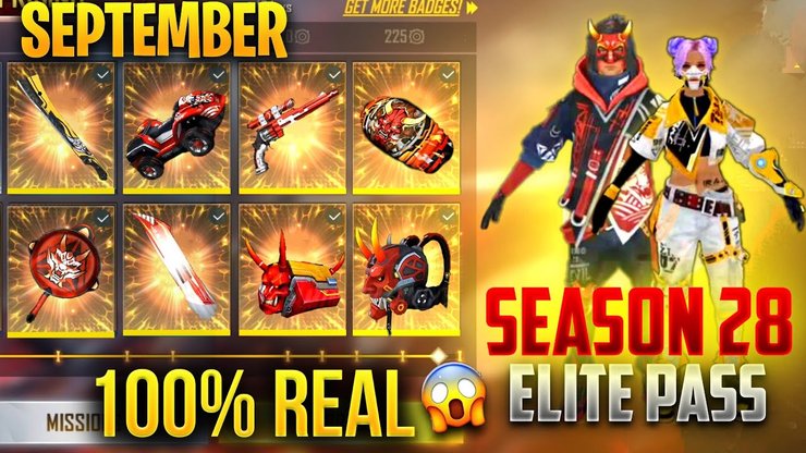 Free Fire: Phần thưởng Elite Pass Season 28 bị rò rỉ, ngày phát hành được tiết lộ