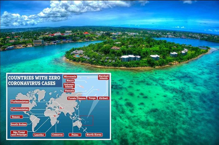 Tổng hợp các quốc gia vẫn chưa ghi nhận bất kỳ ca nhiễm COVID-19 nào cho đến nay