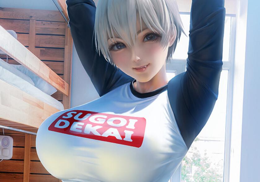 Uzaki chan fanart trông như thế nào, có "to" hơn bản gốc hay chăng?