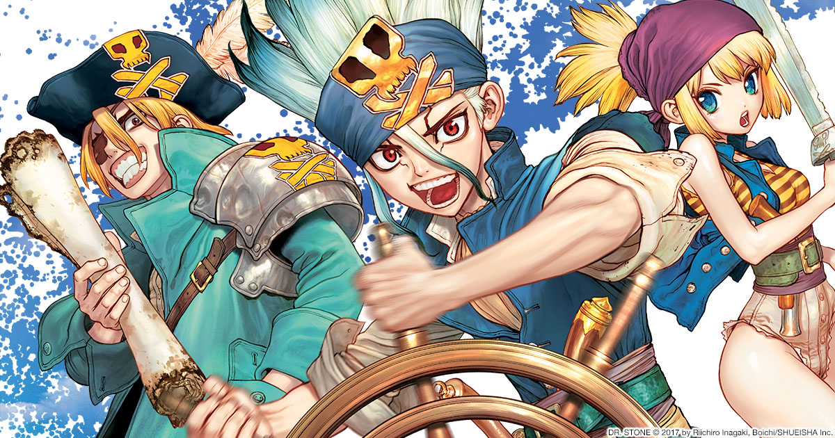 Spoiler Dr.Stone chap 164: Ryusui lái máy bay, Senku cầm súng máy bắn Stanley