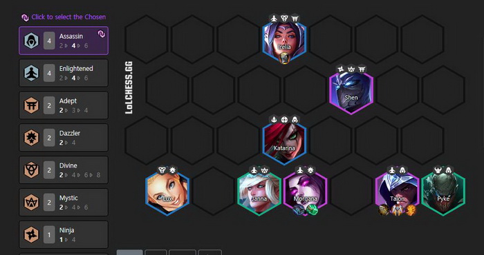 DTCL Mùa 4: Hướng dẫn đội hình Talon dame chính mạnh nhất với 6 Hệ Tộc khác nhau