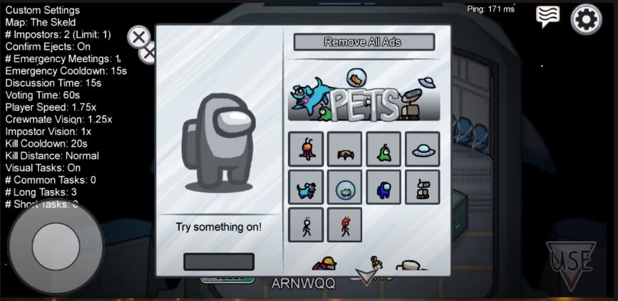 Hướng dẫn cách mua skin và pet cực dễ dàng trong Among Us