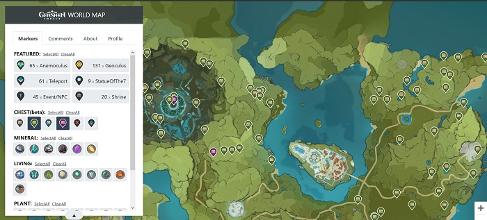 Genshin Impact 2.6: Vị trí Lưu Minh Tinh Thạch ở Vực Đá Sâu 