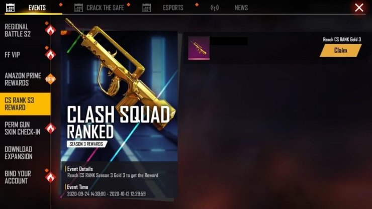 Free Fire: Làm thế nào để có được làn skin vàng FAMAS trong "Lửa Miễn phí" 