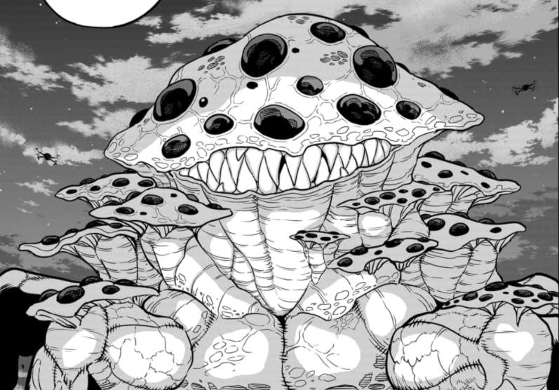 Spoiler Monster #8 chap 12: Hibino tiết lộ thân phận thật sự với Kikoru, các tân binh đối đầu Kaiju khổng lồ