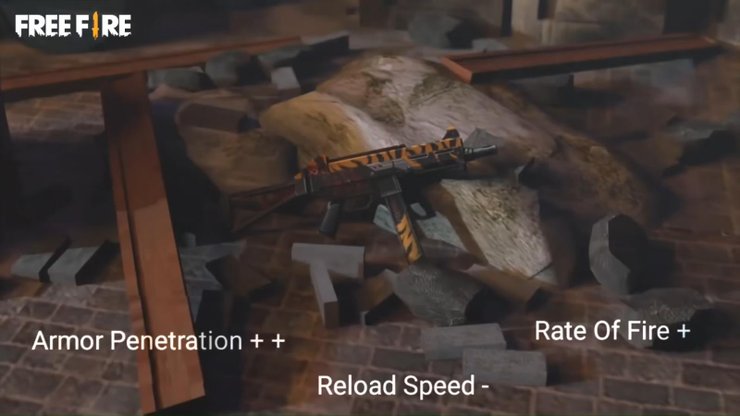  Free Fire: Weapon Royale tiếp theo bị rò rỉ - Skin Gladiator UMP