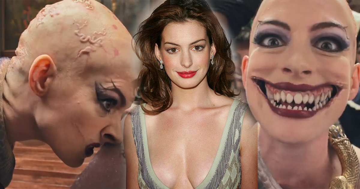 Hoá phù thuỷ quái đản, Anne Hathaway gây hoảng sợ với ngoại hình ám ảnh
